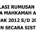 Kompilasi Rumusan Kamar Agama Mahkamah Agung